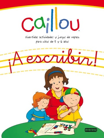 Caillou a escribir 5 y 6 años