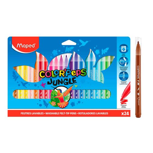 24 rotuladores Color'Peps Jungle MAPED