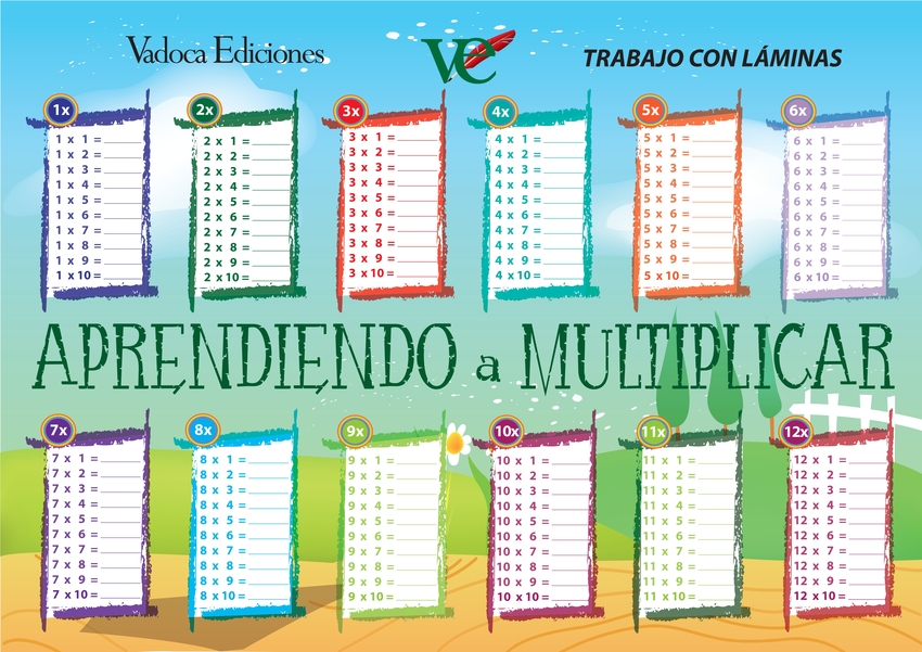 Láminas multiplicación - Vadoca Ediciones