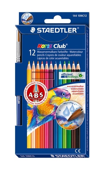 12 lápices de colores acuarelables Noris Club Staedtler