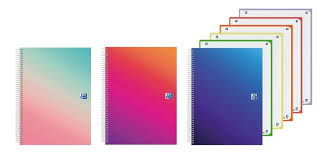 Cuaderno espiral Oxford  A5+ Europeanbook 120H 90G cuadros 5x5 Gradient