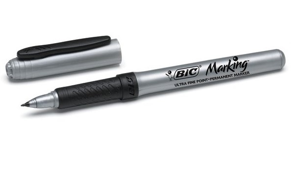 Marcador Bic permanente punta media 0.7 negro 317-9
