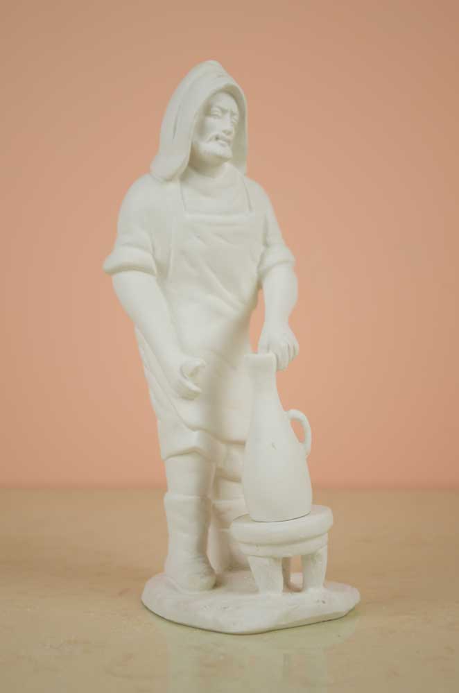 Figura de escayola - Pastor alfarero 20cm