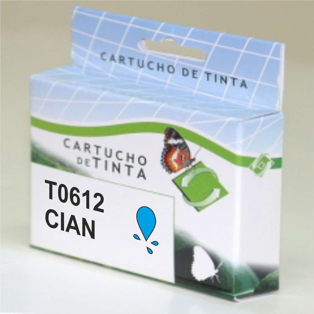 Cartucho tinta compatible Epson t0612 cian