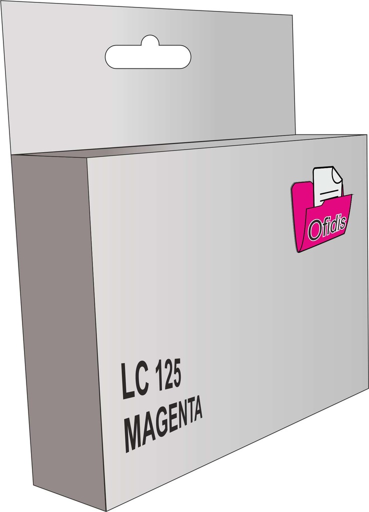 Cartucho tinta compatible Brother lc125 magenta