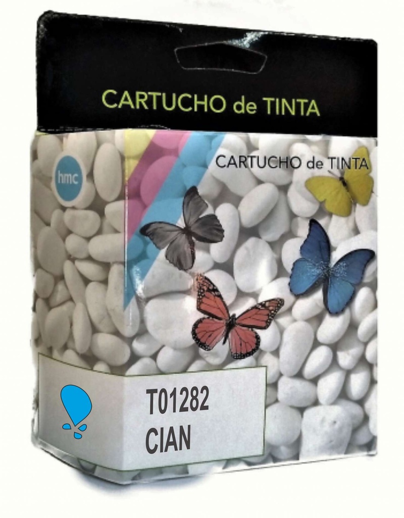 Cartucho tinta compatible Epson t01282 cian