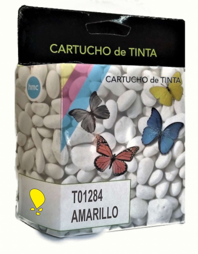 Cartucho tinta compatible Epson T01284 amarillo