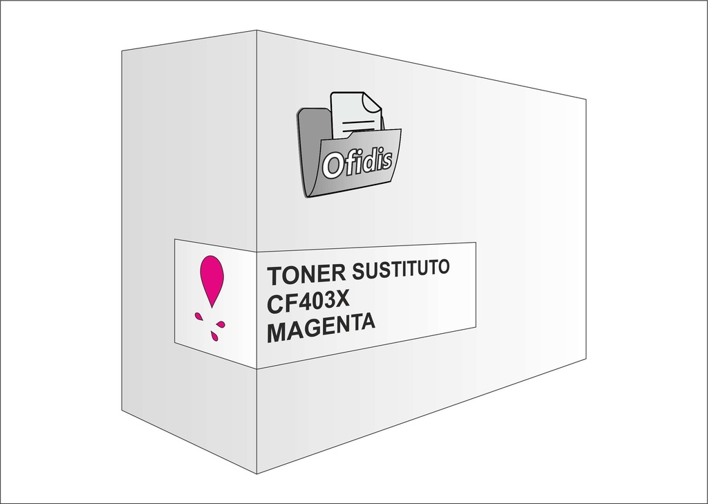 Tóner sustituto hp cf403x magenta