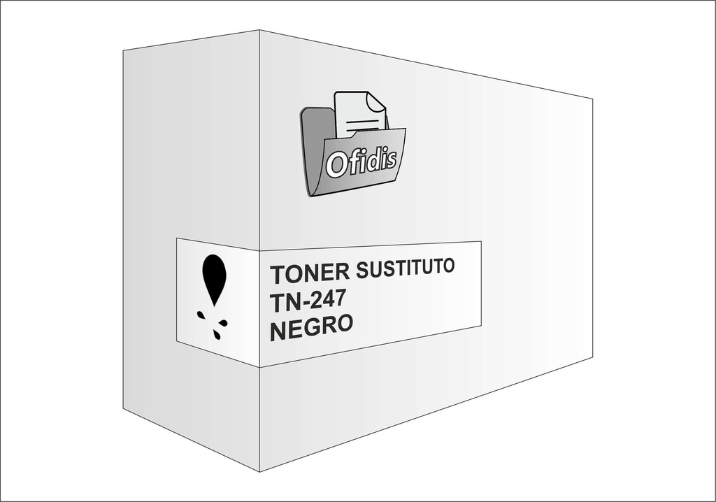 Tóner sustituto Brother tn-247 negro