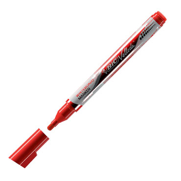 [902089] Caja 12 unid. Marcador borrable para pizarra, rojo
