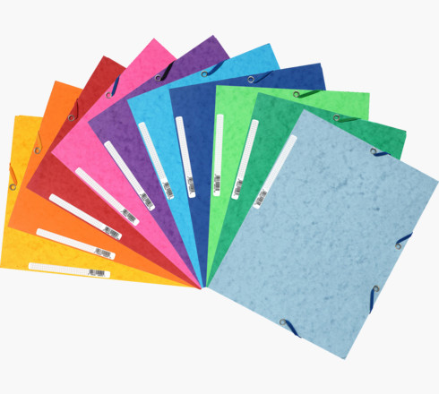 [55000SE] Carpeta c/ gomas de colores 385grs.