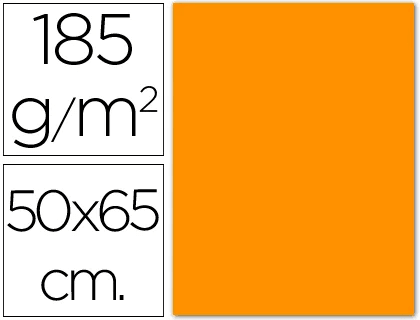 [200040224] Cartulina Canson naranja 09 50x65 25u.