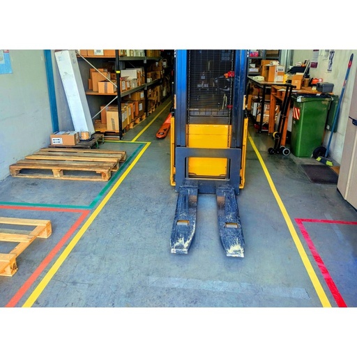 [CM739/3350RJ] CINTA VINILO MARCAJE SUELO 33mx50mm ROJO