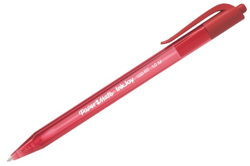 Bolígrafo inkjoy 100rt rojo 1.0m paper mate