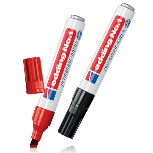 Edding nº1 rojo permanente 5mm