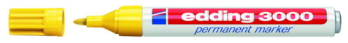 Rotulador edding 3000 amarillo permanente