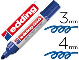 Marcador edding 550 azul
