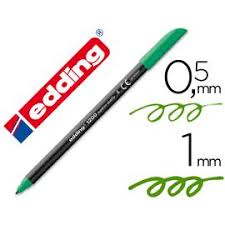Rotulador edding 1200 verde nº 4