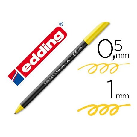 Rotulador edding 1200 amarillo nº 5