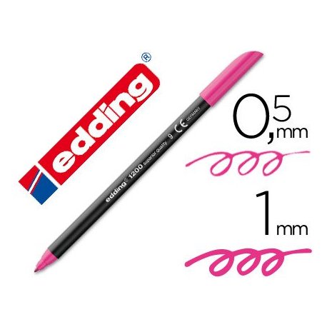 Rotulador edding 1200 rosa 9
