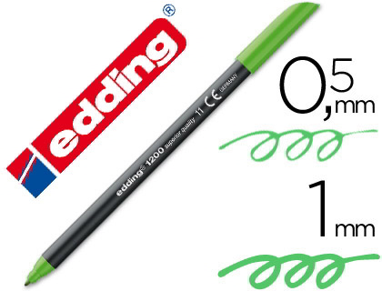 Rotulador edding 1200 verde claro 11