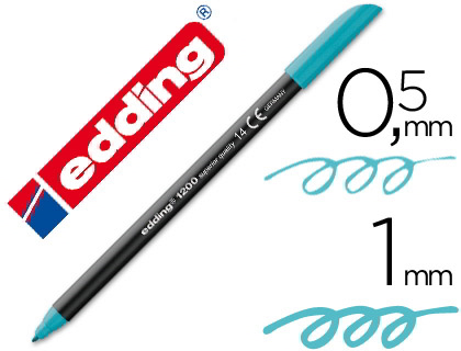 [1200/14] Rotulador edding 1200 azul turquesa 14