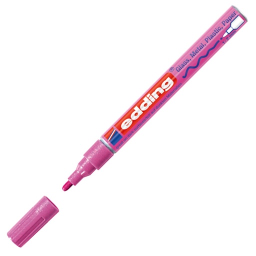 Edding metalizado rosa