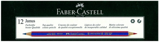 [116000] Lapiz bicolor faber-castell janus 2160rb c/12u.