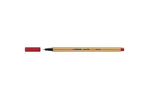 Fineliner stabilo point 88- nº40 rojo