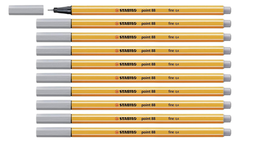 [88/96] Fineliner stabilo point 88- nº96 gris
