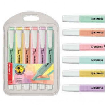 [275/6-08] Marcadores pastel stabilo swing cool 4 colores