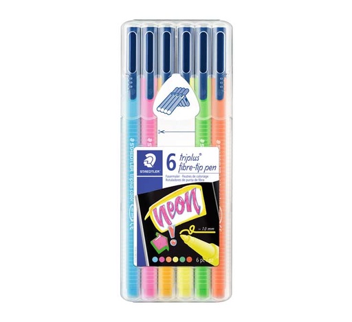 [323SB6CS102] C/6 rotuladores triplus colores neón