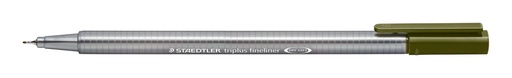 [334-57] Rotulador triplus fineliner 334 verde oliva