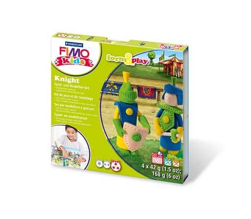 [8034 05 LZ] Pasta moldear fimo kids knight 4und. Surt 42 gr Staedtler