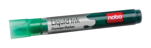 [9011076] Rotulador pizarra blanca tinta liquida Verde Nobo caja 12u.