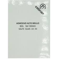 [546513] Papel adhesivo brillo Raflatac Lasersilk SRA3 450x320mm 250 hojas