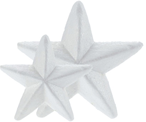 [68 00 77 00] Figuras poliespán estrellas 10cm 6u.