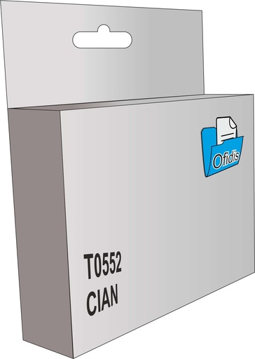 [T0552] Cartucho tinta compatible Epson t0552 cian