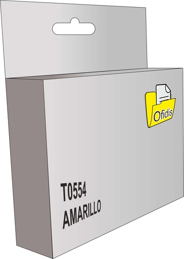 [T0554] Cartucho tinta compatible Epson t0554 amarillo