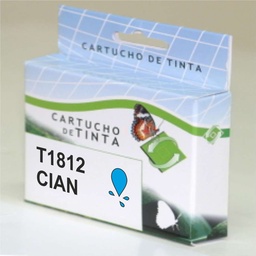 [T1812] Cartucho tinta compatible Epson t1812 cian