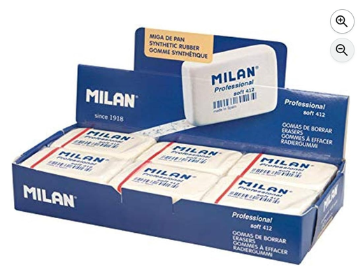 [CMM412] Goma de borrar Milan 412 "miga de pan" caja 12und.