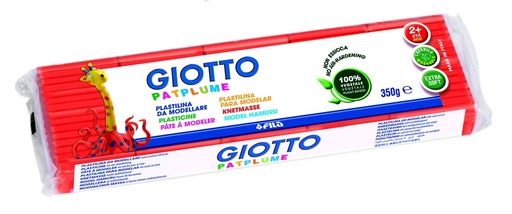 [510102] Plastilina patplume rojo 350grs. Giotto