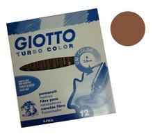 [485013] Giotto unicolor marrón claro caja 12und.