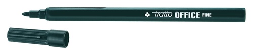[730503] Tratto office fine negro punta fibra