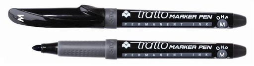 [806703] Marcador permanente alcohol tratto negro m