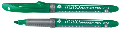 [806704] Marcador permanente alcohol tratto verde m