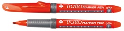 [806802] Marcador permanente alcohol tratto rojo f