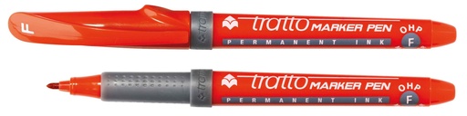 [806802] Marcador permanente alcohol tratto rojo f