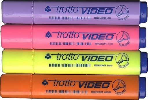 [830201] Textmarker tratto video amarillo