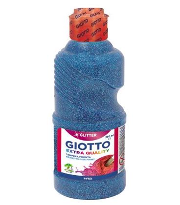 [531204] Giotto tempera glitter azul 250ml.